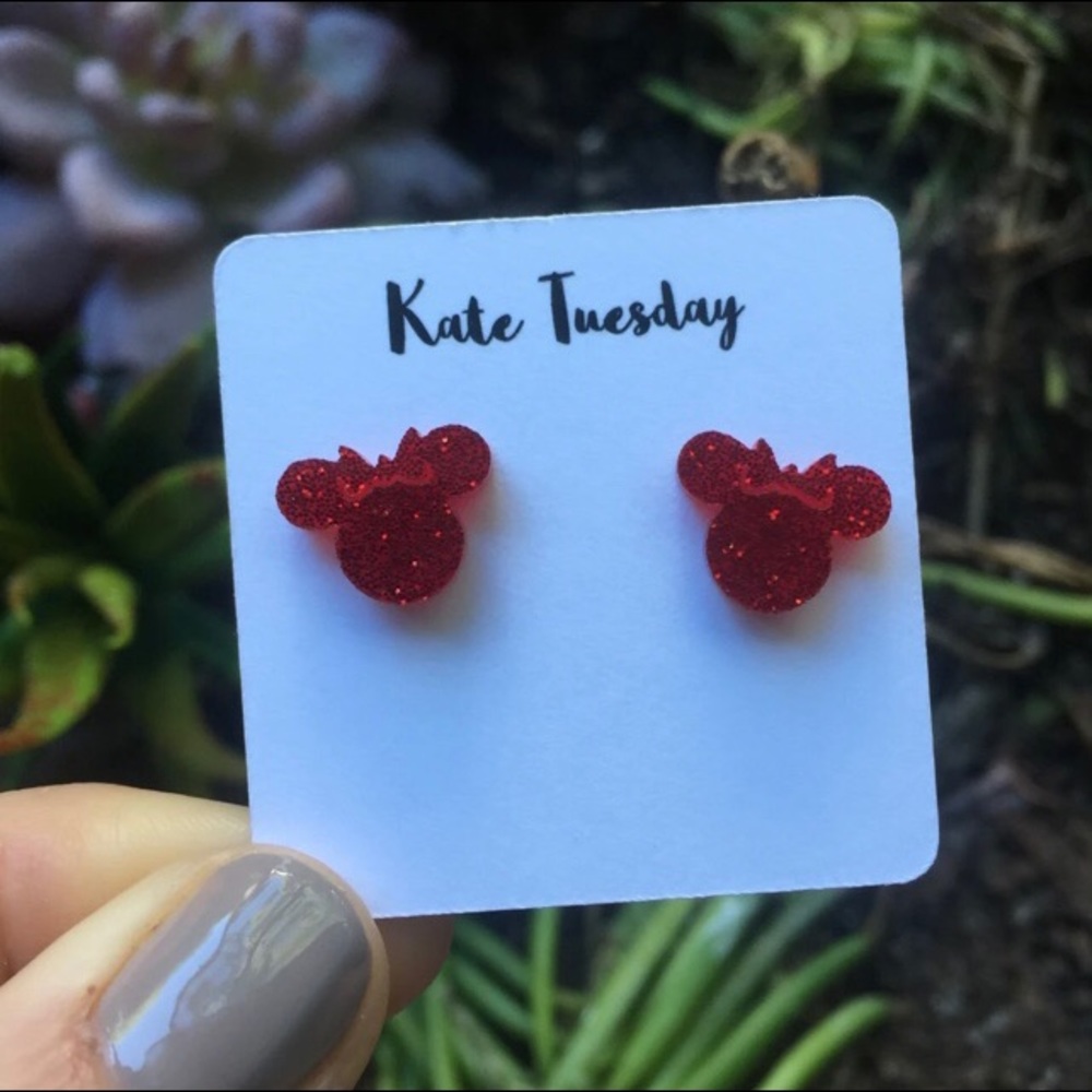 Minnie Mouse acrylic studs